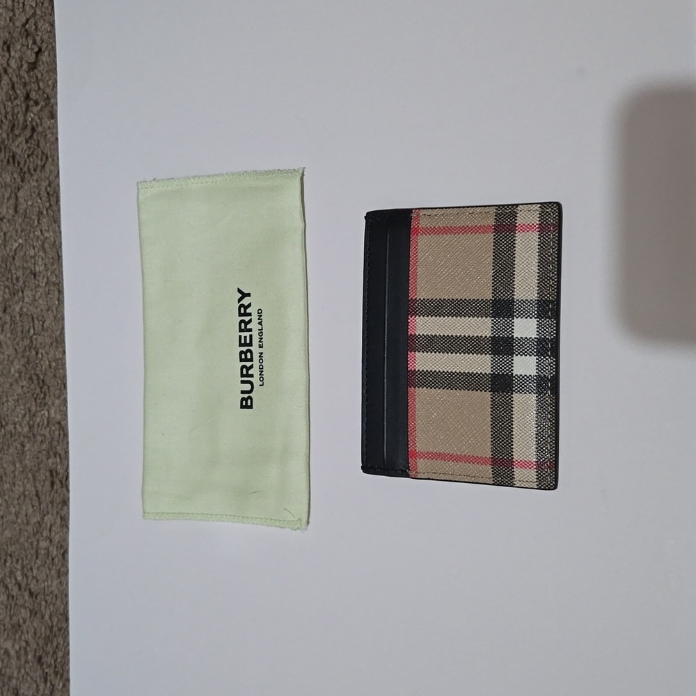 Burberry Check Card Case/holder